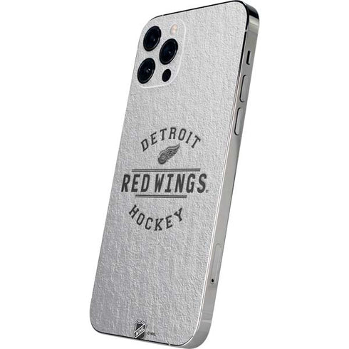 NHL Detroit Red Wings Black Text iPhone 12 Pro Max Skin